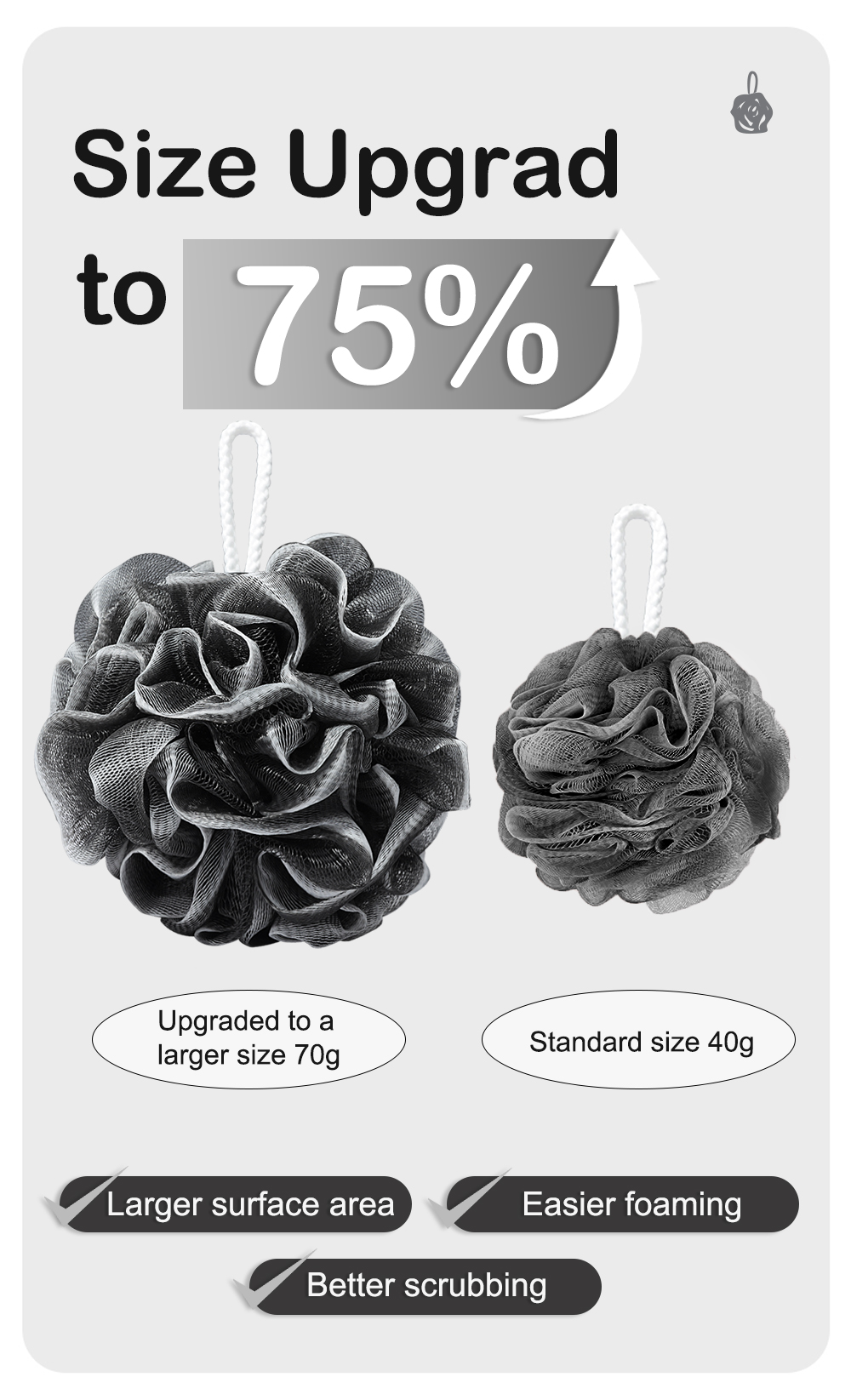 Enlarged and Thickened Bath Ball-6-1